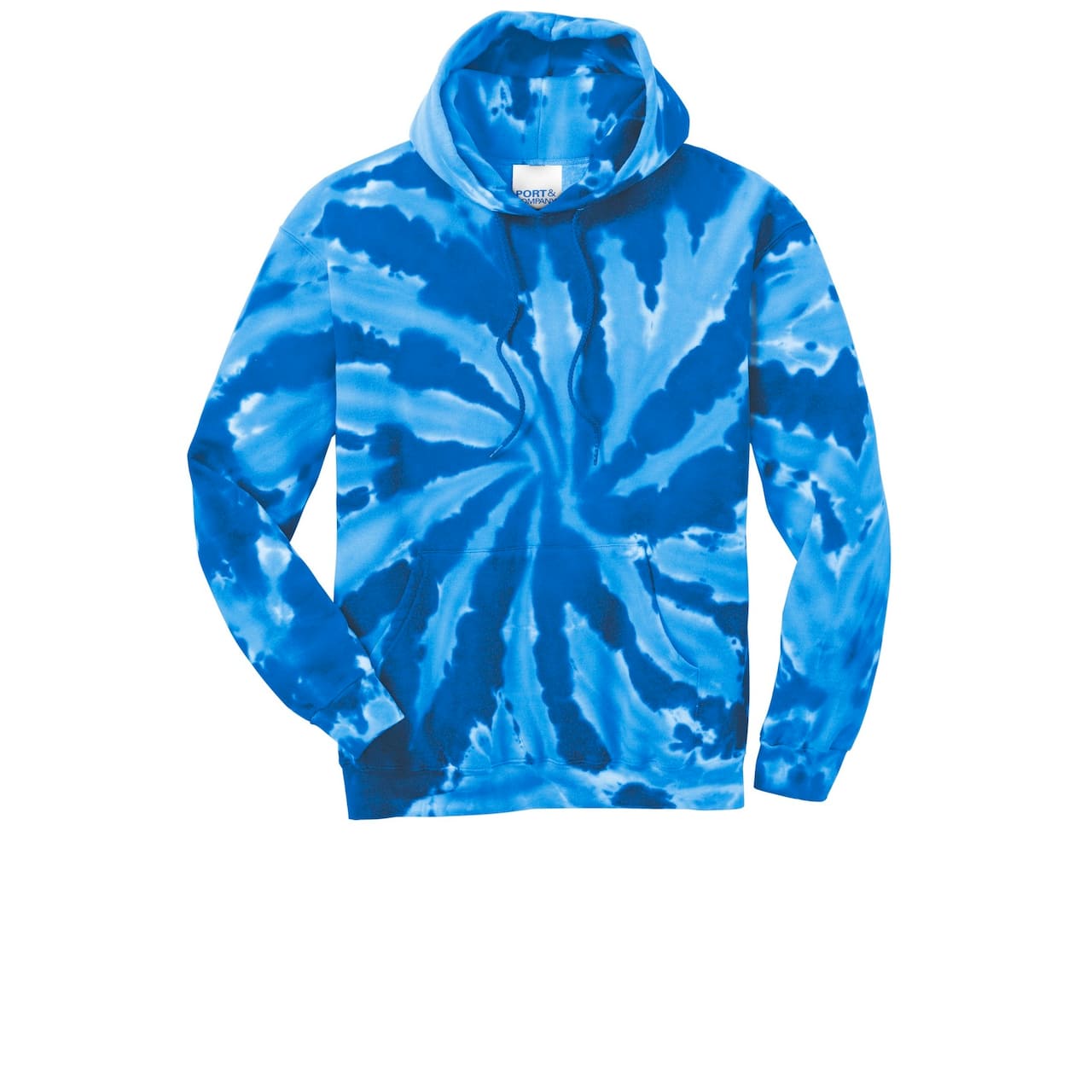 Port & Company® Tie-Dye Pullover Hooded Adult Sweatshirt